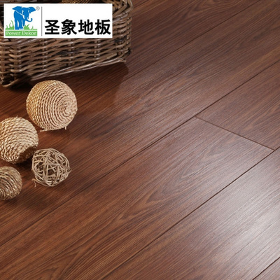 圣象強化復合地板N5016太平山胡桃 耐磨9000轉,咖啡色搭配及圖片-一兜糖yidoutang.com